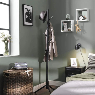 Black Wooden Coat Stand by Vasagle
