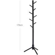 Black Wooden Coat Stand by Vasagle