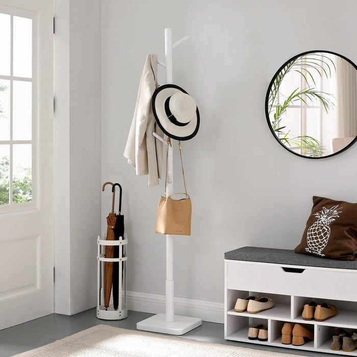 White Hat and Coat Stand by Vasagle