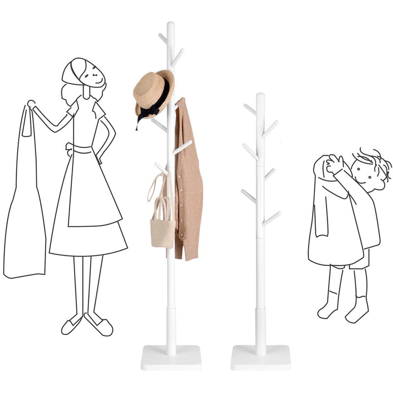 White Hat and Coat Stand by Vasagle - Great for smaller entryways