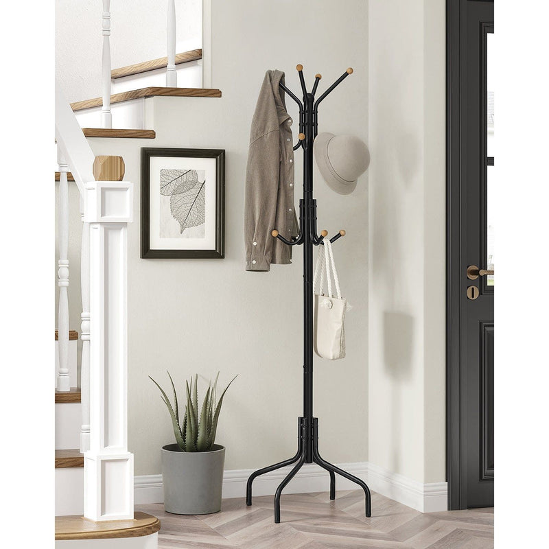 Black Metal Coat Stand by Songmics