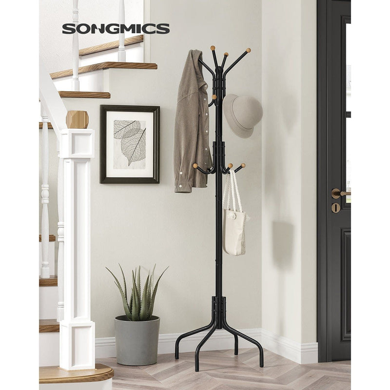 Black Metal Coat Stand by Songmics