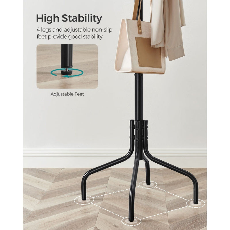 Black Metal Coat Stand by Songmics