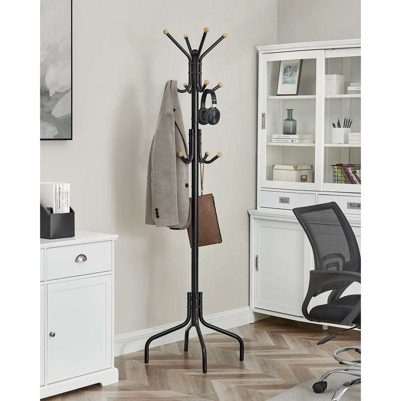 Black Metal Coat Stand by Songmics