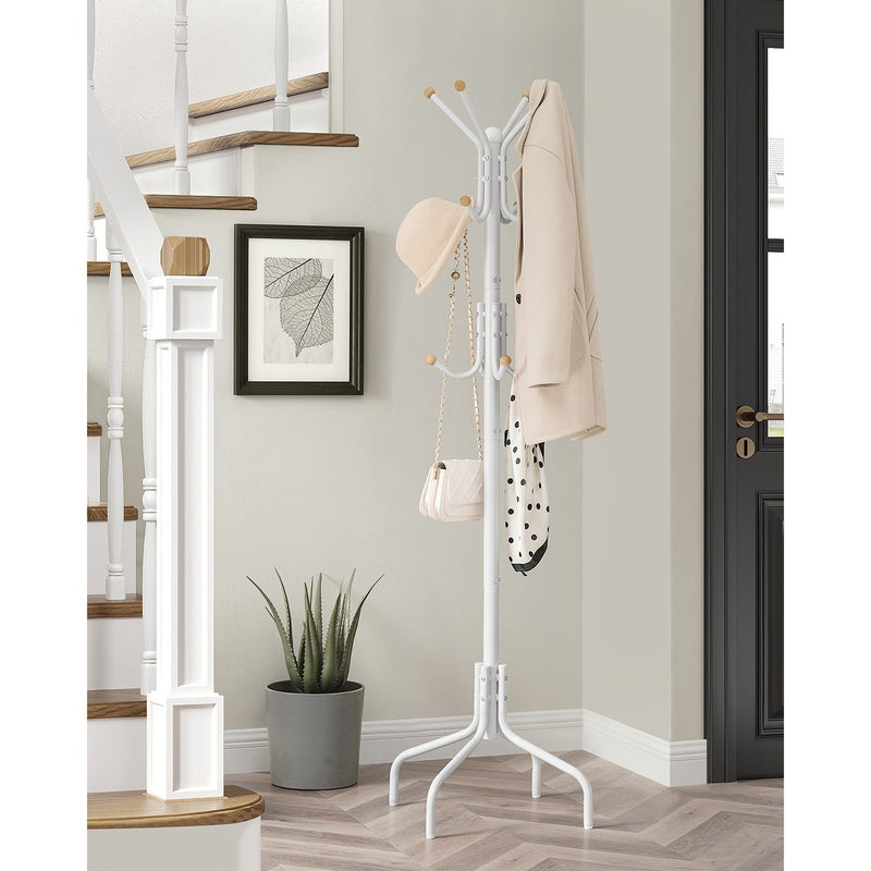 White Metal Coat Stand by Songmics