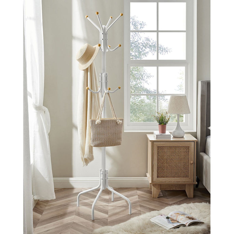 White Metal Coat Stand by Songmics