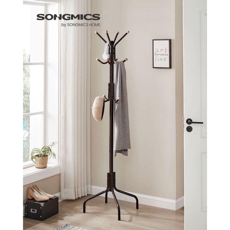 Songmics Metal Coat Stand, Brown