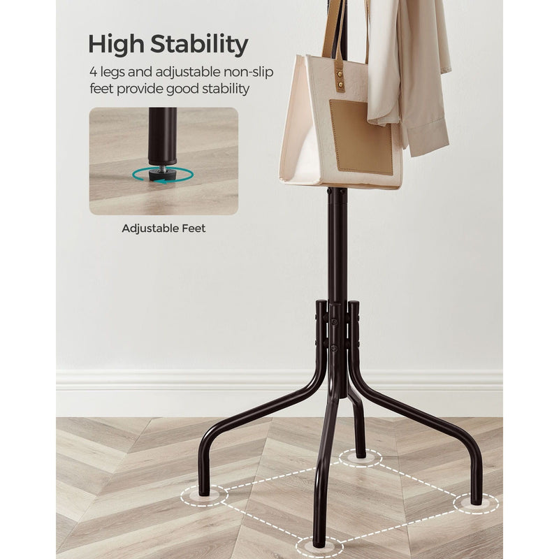 Songmics Metal Coat Stand, Brown