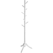 White Wooden Coat Stand by Vasagle - Perfect for keeping your hallway organised and tidy