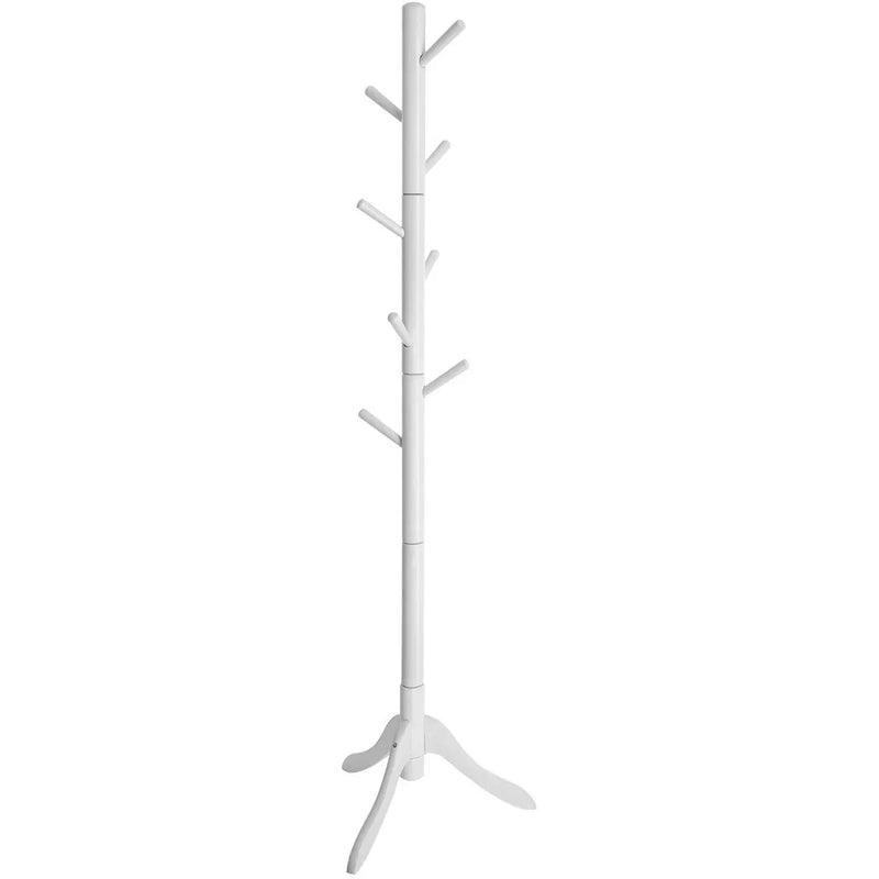 White Wooden Coat Stand by Vasagle - Perfect for keeping your hallway organised and tidy