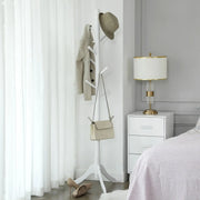 White Wooden Coat Stand by Vasagle - Perfect for keeping your hallway organised and tidy