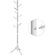 White Wooden Coat Stand by Vasagle - Perfect for keeping your hallway organised and tidy