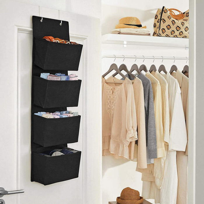 Over-Door Space-Saving Organiser, Black