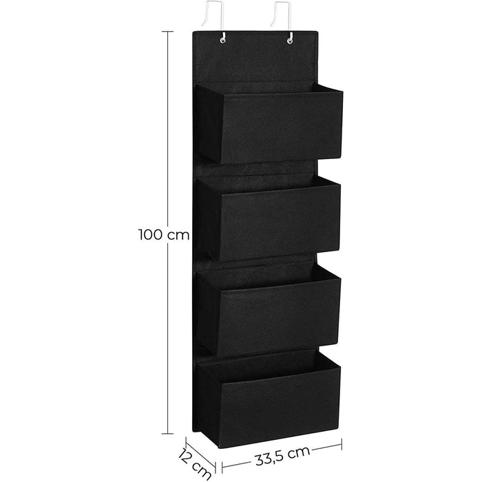 Over-Door Space-Saving Organiser, Black