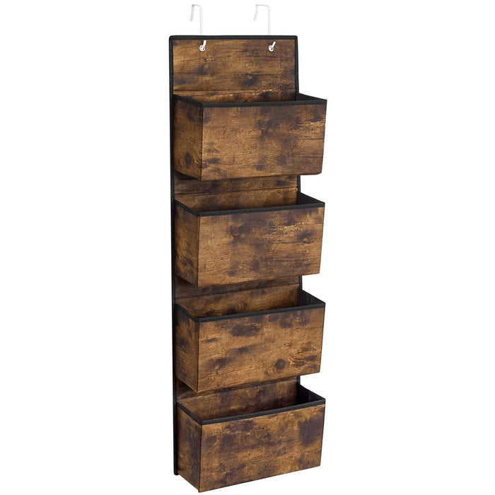 Over The Door Storage Organiser, Rustic Brown