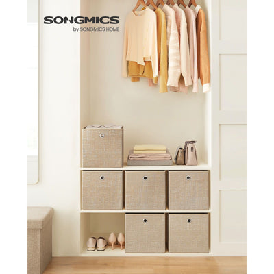 Square Boxes for Cube Storage, 33x33x33cm Songmics