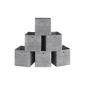 Songmics Fabric Boxes for Cube Storage, Grey Songmics