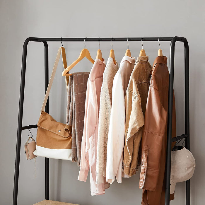 Vasagle Industrial Style Clothes Rail with Shelves