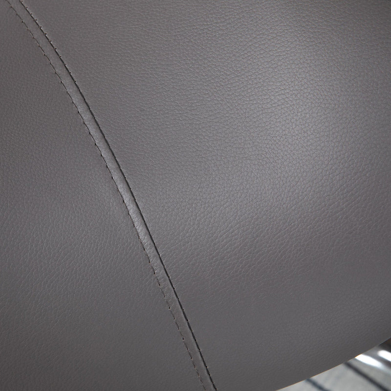 Grey Cosmetic Salon Stool With Wheels