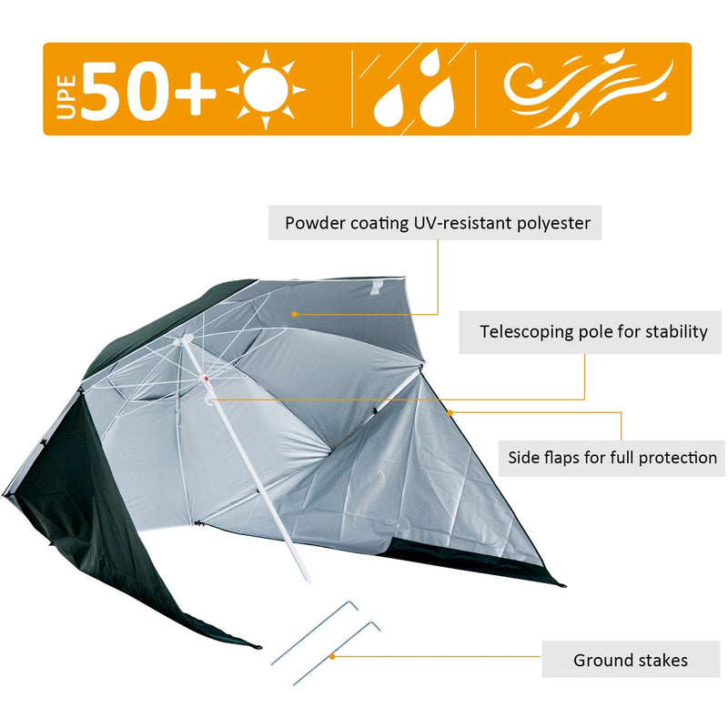 Beach Umbrella Shelteneer-Green