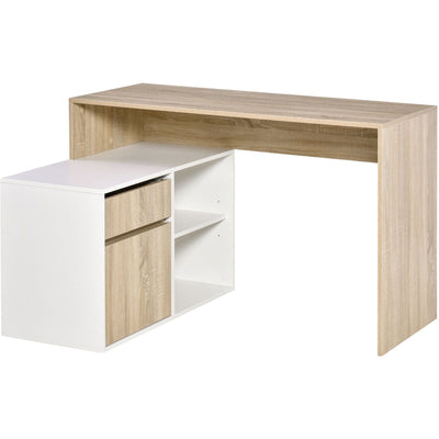 Modern Corner Desk with Storage Homcom