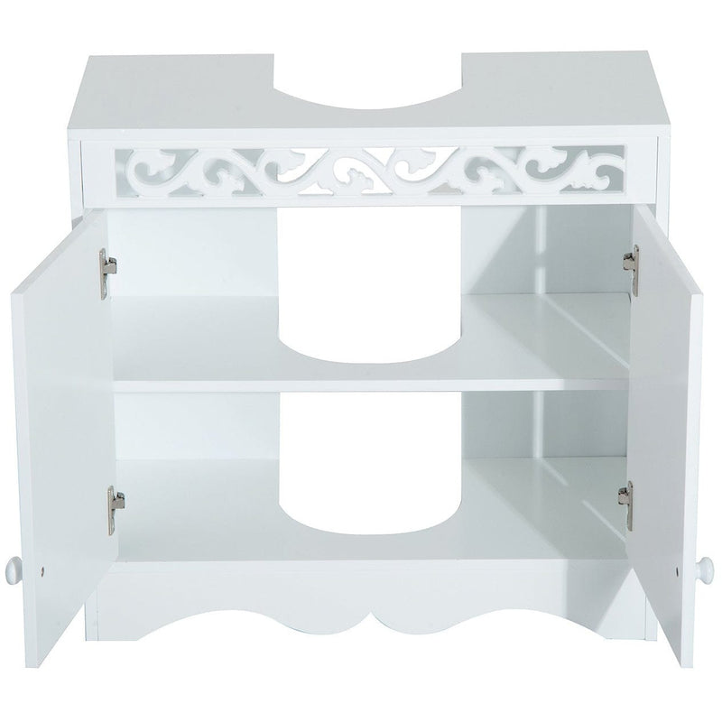 Under Sink Bathroom Cabinet, 2-Door - 60W x 30D x 56Hcm