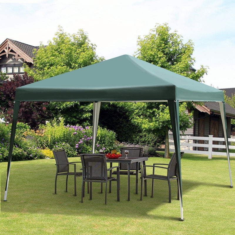 3x3m Pop Up Gazebo On Lawn Green 