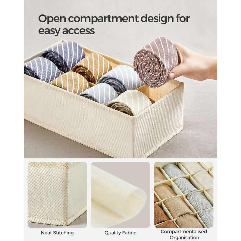Underwear Drawer Organizer, Set of 8