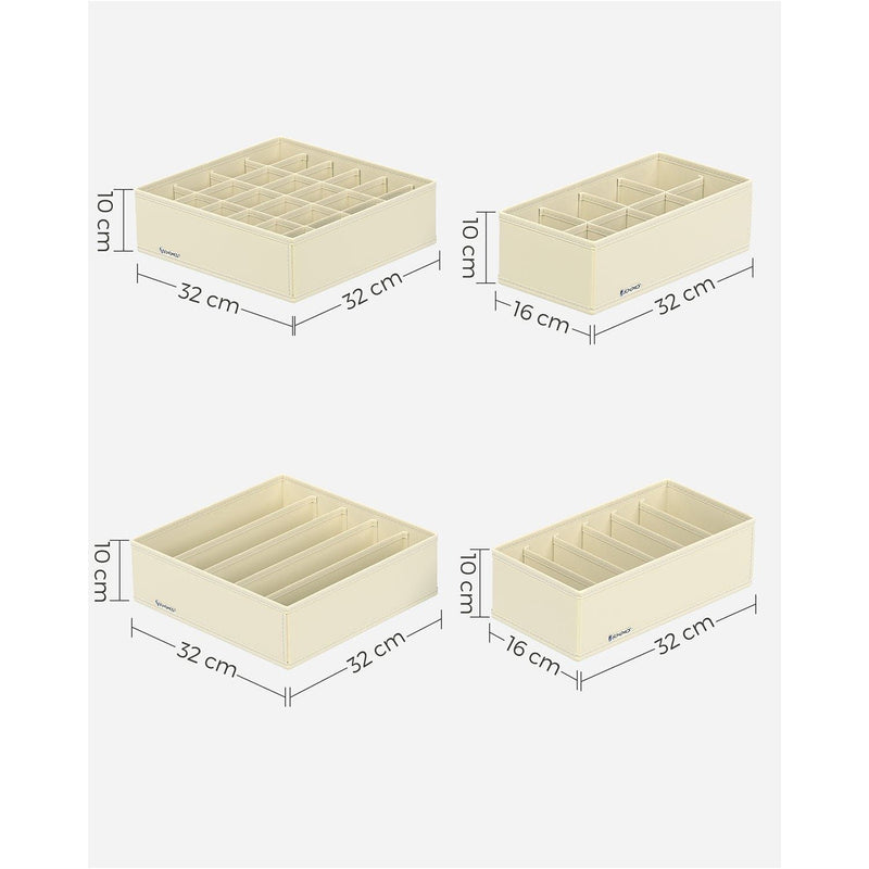 Underwear Drawer Organizer, Set of 8