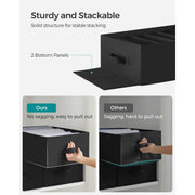 Songmics Underwear Drawer Organizer Black Set of 2 Songmics