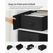 Songmics Underwear Drawer Organizer Black Set of 2 Songmics