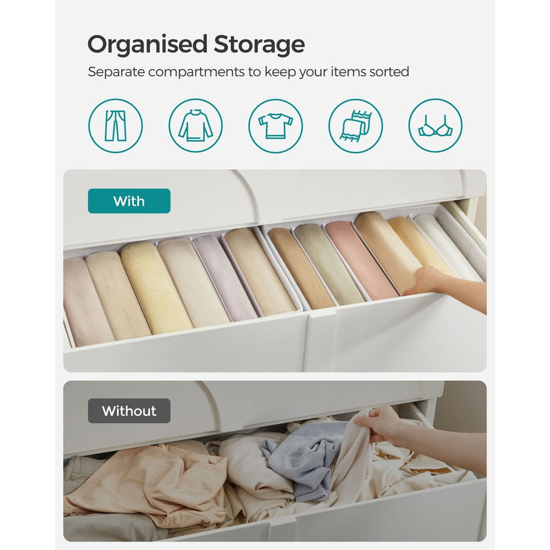 Collapsible Drawer Organiser, Set 2