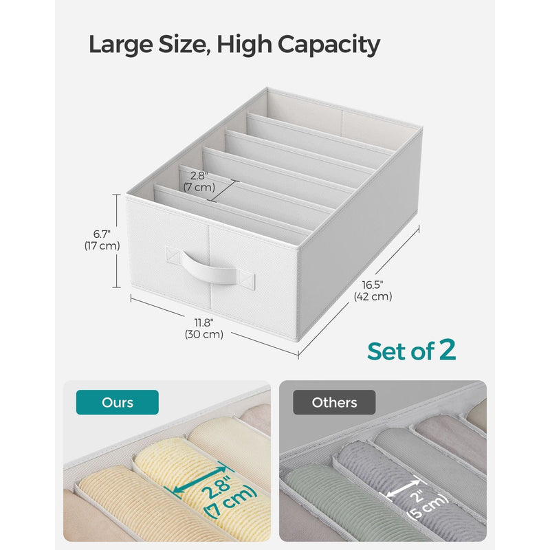 Collapsible Drawer Organiser, Set 2