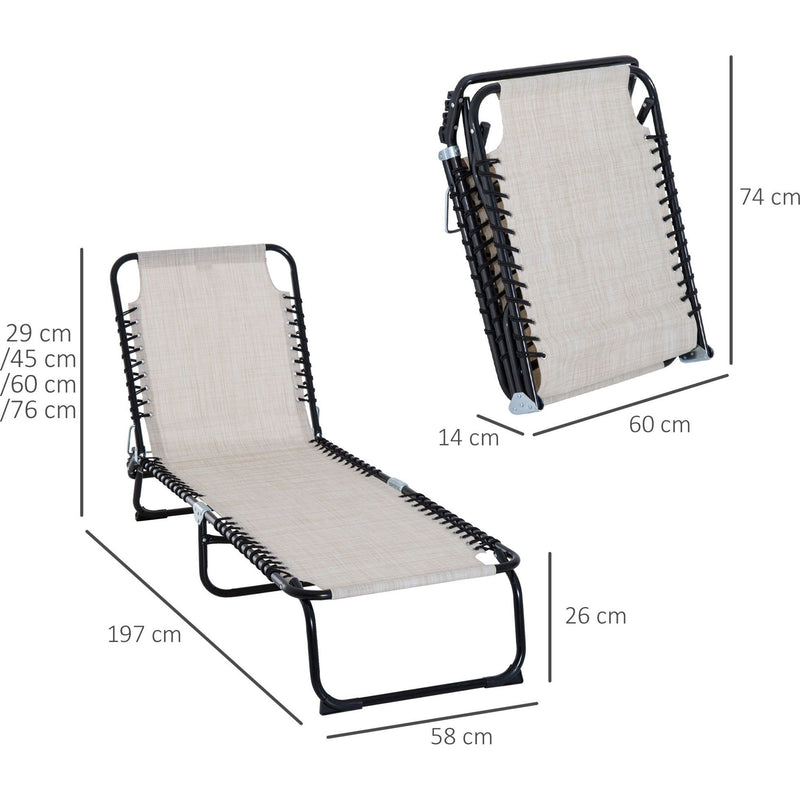 Lightweight Foldable Sun Lounger