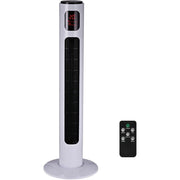 38" Tower Fan with Remote, 3 Speed, 12h Timer, Oscillation Homcom