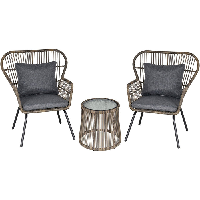 Outsunny Wicker Bistro Set