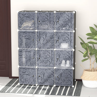 DIY Wardrobe, Plastic Modular Closet, Cabinet Cube Homcom