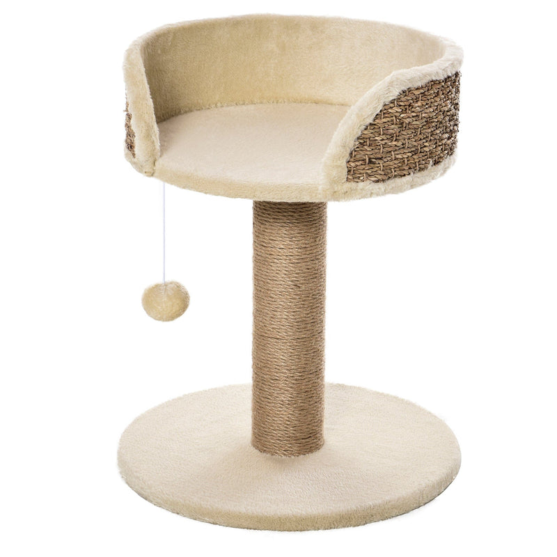 Cat Tree Tower, Activity Centre, Scratch Posts, Perch, Beige