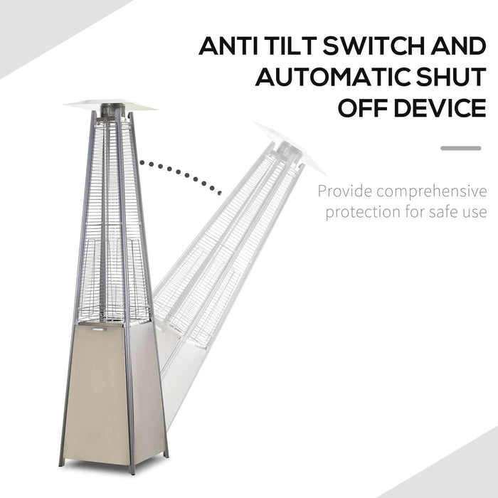 10.5KW Outdoor Propane Gas Pyramid Patio Heater