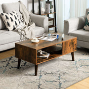 Retro Coffee Table With Storage by Vasagle