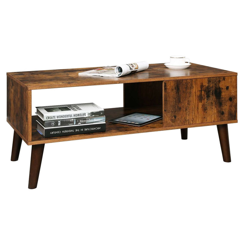 Retro Coffee Table With Storage by Vasagle