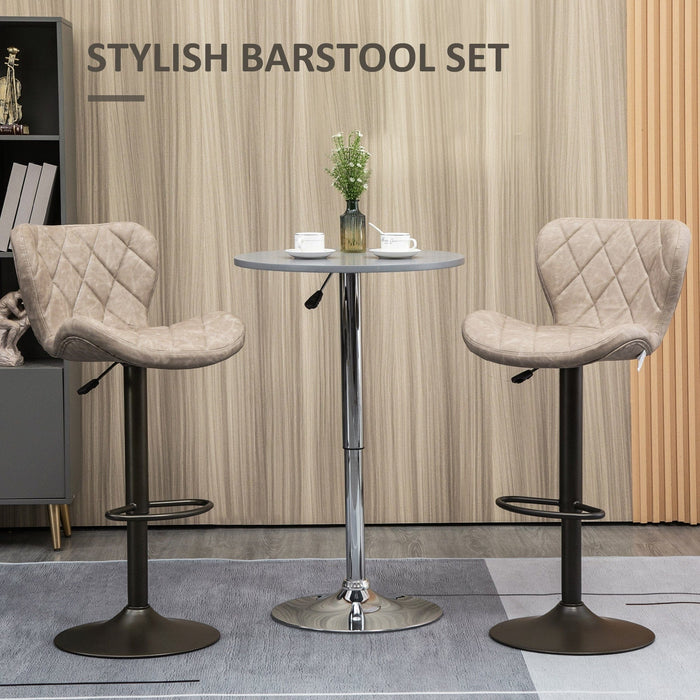 Adjustable Height Barstools Set of 2, Diamond Back Design