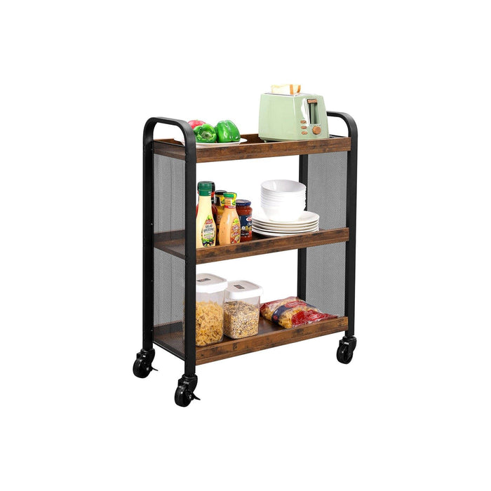 Vasagle Kitchen Cart On Wheels 3 Tier