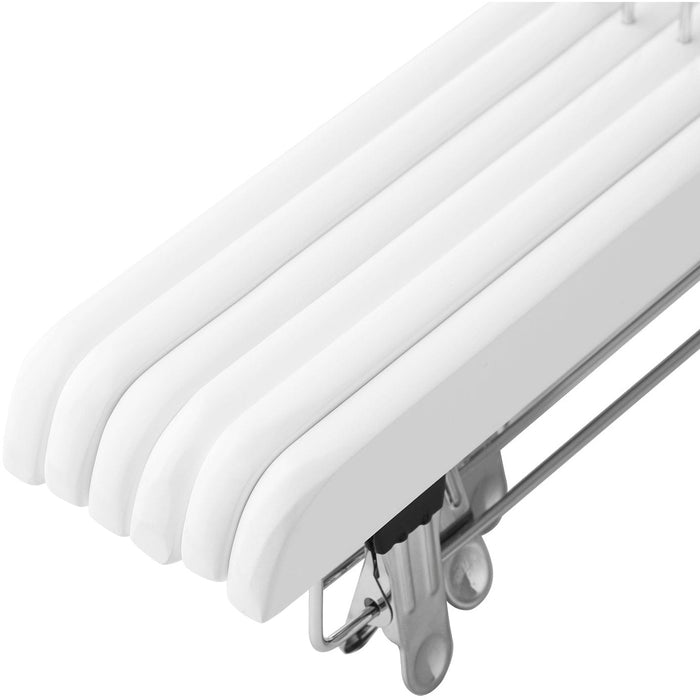 White Rotatable Trousers Hangers (8 Pack)