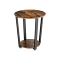 Vasagle Small Round Accent Table Industrial Style