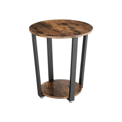 Vasagle Small Round Accent Table Industrial Style
