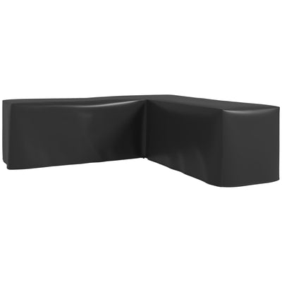 Outsunny L Shaped Sofa Cover 250x250cm, Black