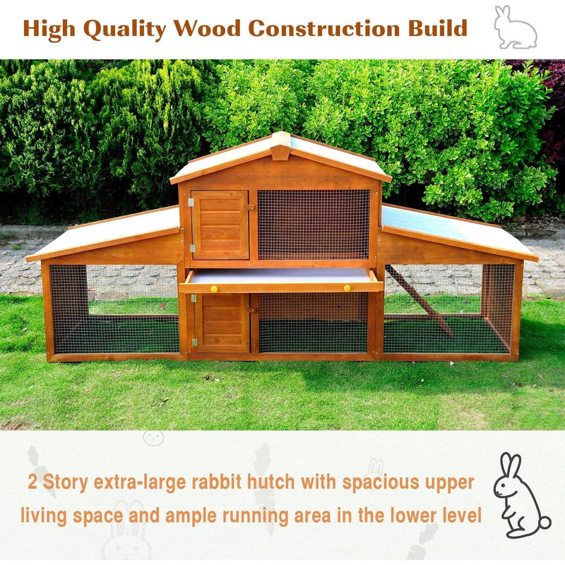 Deluxe Large Outdoor Rabbit Hutch