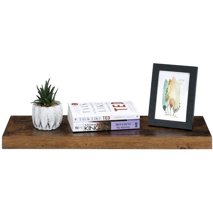 Vasgale Rustic Brown Floating Shelf (60cm)