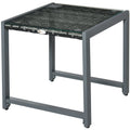 Outsunny Patio Wicker Coffee Table  Garden Rattan Desk Outsunny